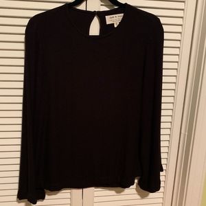 Anthropologie bell sleeve top
